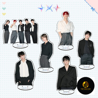 Kpop  Mới Acrylic Đứng Ký Hàn Quốc Bé Trai Ban Nhạc Hai Mặt Humanoid Đứng Ký Đồ Trang Trí Để Bàn