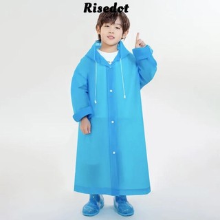 Áo mưa trẻ em RISEDOT, Áo mưa toàn thân EVA, Áo mưa một mảnh làm dày tiện lợi chống nước sáng tạo ngoài trời