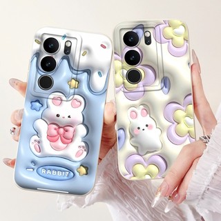 Dành Cho Vivo V29 S17 Pro S17t Ốp Lưng Hoạt Hình Dễ Thương Thỏ Gấu Trúc Silicon Mềm Mờ Cho Vivo V29 Pro V 29 V2250 VivoV29 5G Vỏ