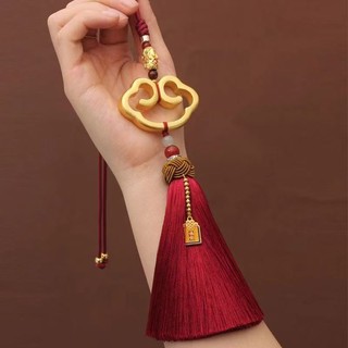 97% Tỷ Lệ Khen ngợi Ruyi Xe Mặt Dây Chuyền Nội Thất Đồng Thau Hòa Bình Cát Vàng Gương Chiếu Hậu Ô Tô Cao Cấp Trang Trí Nữ Nam 25.3.14