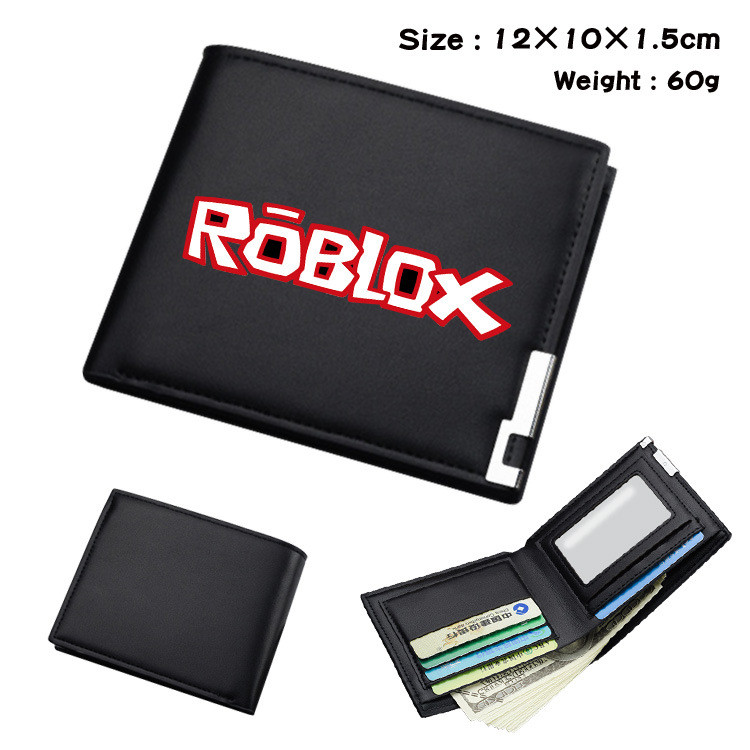 2025 ROBLOX Virtual World PU Bifold Ví dành cho trẻ em Biểu tượng trò chơi 3D đầy màu sắc và Hộp đựng thẻ