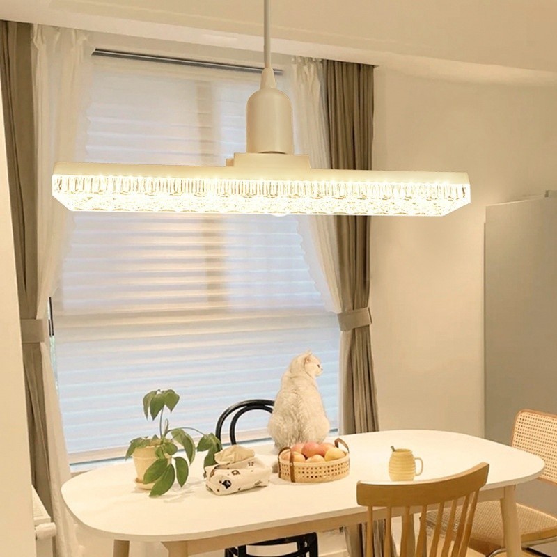 [Sẵn Sàng] Đèn Pha Lê Thanh Dài 24W Siêu Sáng E27 Đèn Chiếu Sáng Trần Công Suất Cao Bảo Vệ Mắt Chiếu Sáng Trong Nhà Đèn Chùm Ánh Sáng Ban Ngày Dụng Cụ Chiếu Sáng Phòng Ngủ