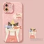 Dễ Thương Mặc Quần Áo Mèo Trắng Ốp Lưng Điện Thoại iPhone 17 16 15 14 13 12 11 Pro Max X Xr XsMax 7 8 Plus SE2020r