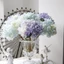 CATIYAHA Burnt Edge Hydrangea, 10 Màu Hoa Nhân Tạo Hoa Lụa, Tinh Tế DIY Trang Trí Hoa Giả Trang Trí Nhà