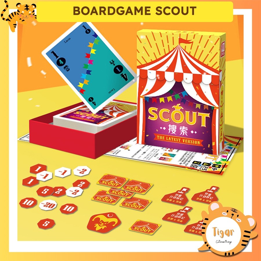 Boardgame Scout Cardgame dạng bài Tiến lên ladder-climbing Tigar