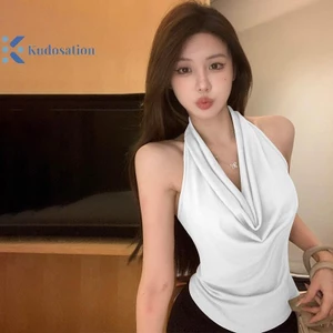 Kudosation Thời Trang Dây Vest Mùa Hè Mỏng Nữ Thiết Kế Không Lưng Gợi Cảm Hợp Thời Trang Quần Áo Đẹp