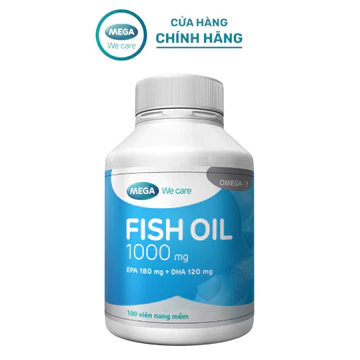 [LIVE] Viên uống dầu cá Omega 3 Mega We Care Fish Oil hỗ trợ thị lực và não bộ, bổ sung DHA và EPA (100 viên) – TPBVSK