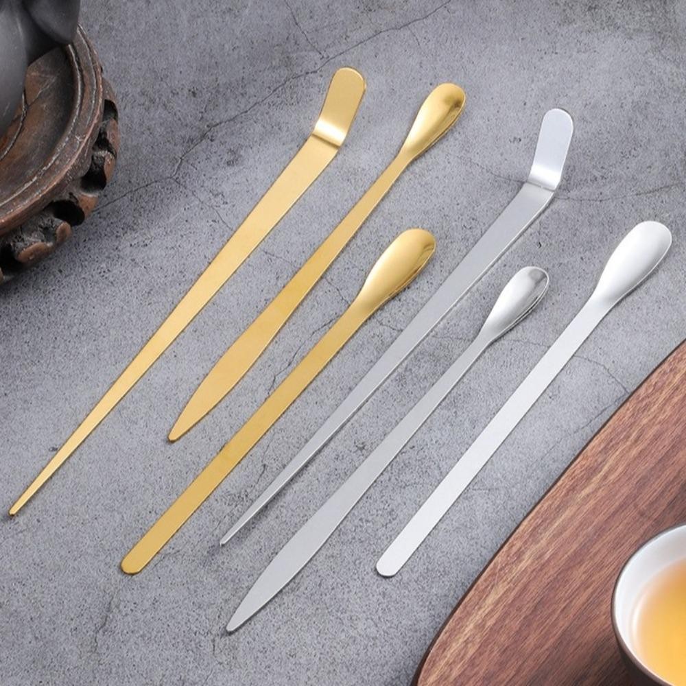 Que trà DAYBREAK, Thìa Matcha bằng thép không gỉ truyền thống, Muỗng trà lá Nhật Bản Dụng cụ nhà bếp