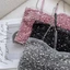 NICOLOO Dây Xích Sequin Gợi Cảm, Mùa Hè Có Miếng Lót Ngực Ống Top, Thời Trang Cô Gái Gia Vị Mềm Crop Top Nữ