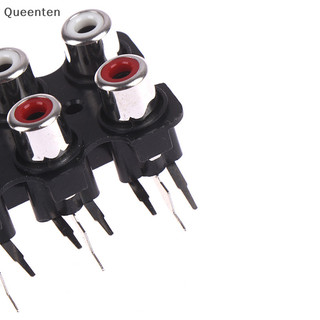 Queenten 5 Cái 6 lỗ Giắc âm thanh nổi nữ AV Đầu vào ổ cắm âm thanh đầu vào QT