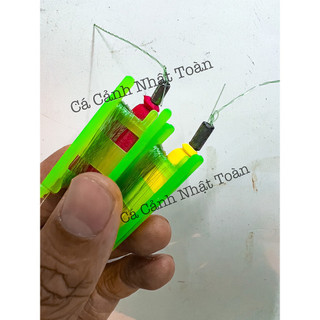 Phao mút + dây cước + chì (không có lưỡi) câu cá rô, cá nhỏ