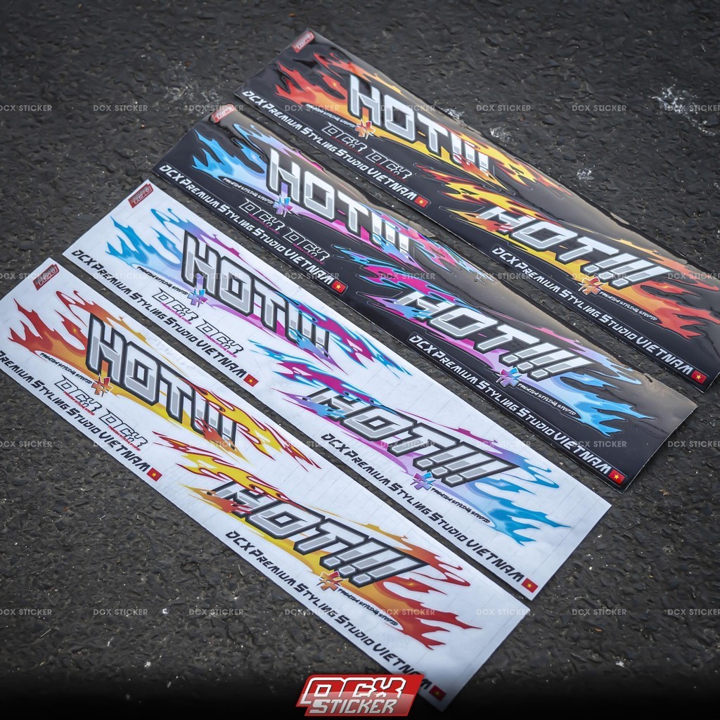 Set Tem Hot Dán Mọi Dòng Xe | Chất Liệu Decal 3 Lớp Không Thấm Nước , Không Phai Màu