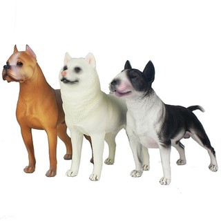 Mô Phỏng Động Vật Chó Mô Hình Lớn Đức Shepherd Husky Shiba Inu Bull Terrier Doberman Đồ Chơi Đồ Trang Trí Bé Trai Quà Tặng