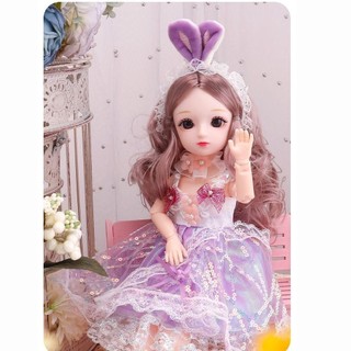 Risedut Trọn Bộ Búp Bê BJD 1 / 6, Có Quần Áo Mắt Nâu 30CM 23 Búp Bê Khớp Di Động, Ngộ nghĩnh DIY 23 Đầm Khớp Di Động DIY Đồ Chơi Búp Bê Bé Gái