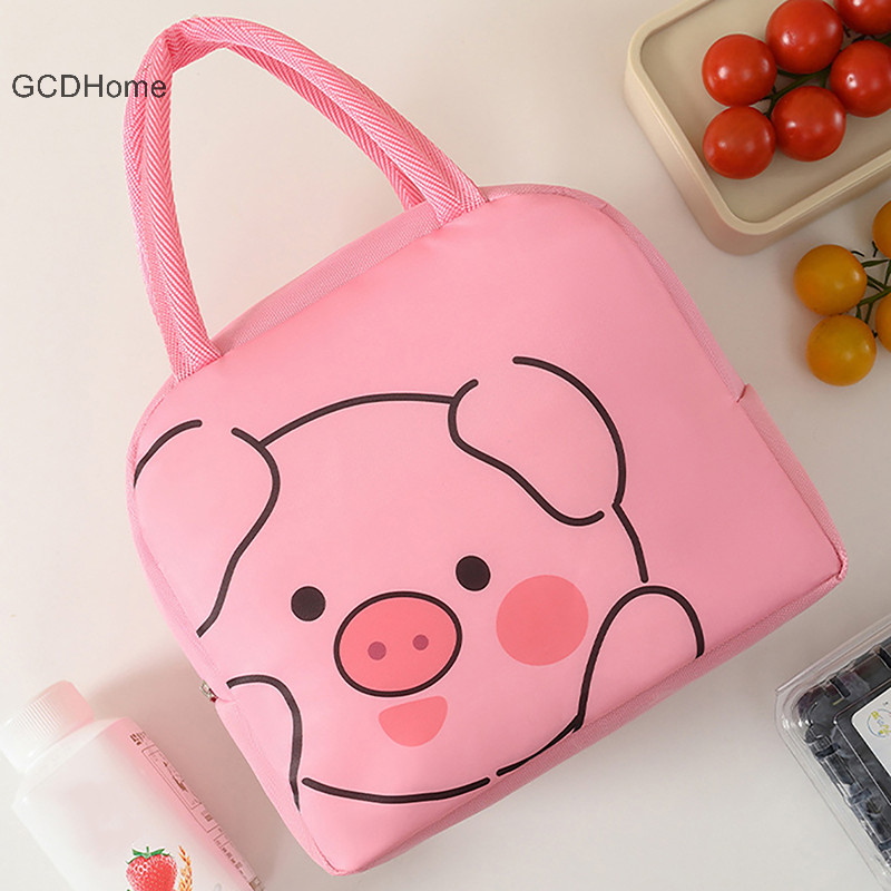 Gcdhome Động Vật Hoạt Hình Túi Ăn Trưa Nhiệt Cho Trẻ Em Vải Oxford Bảo Quản Bento Hộp Cơm Trưa Túi Thực Phẩm Túi Cách Nhiệt HOT