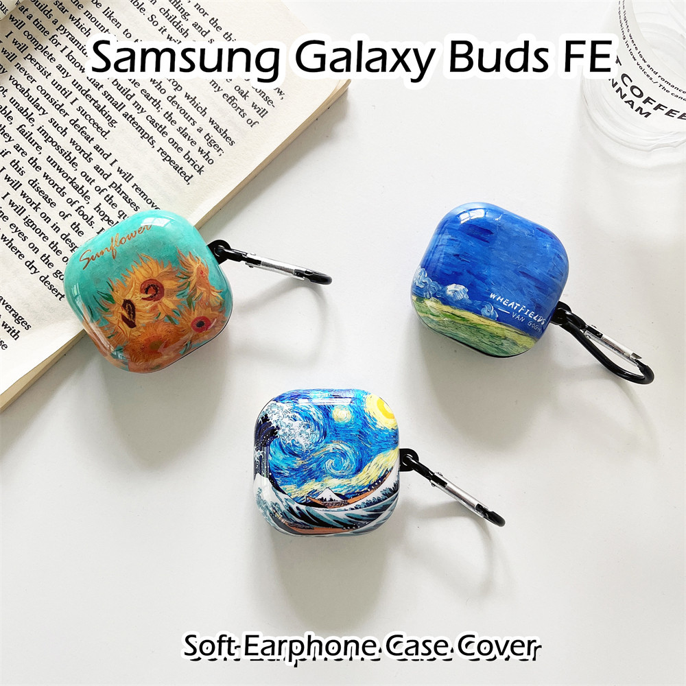 [Ngôi sao tương lai] Dành cho Ốp lưng Samsung Galaxy Buds FE Phong cách mùa hè Vỏ tai nghe silicon mềm TPU hoạt hình