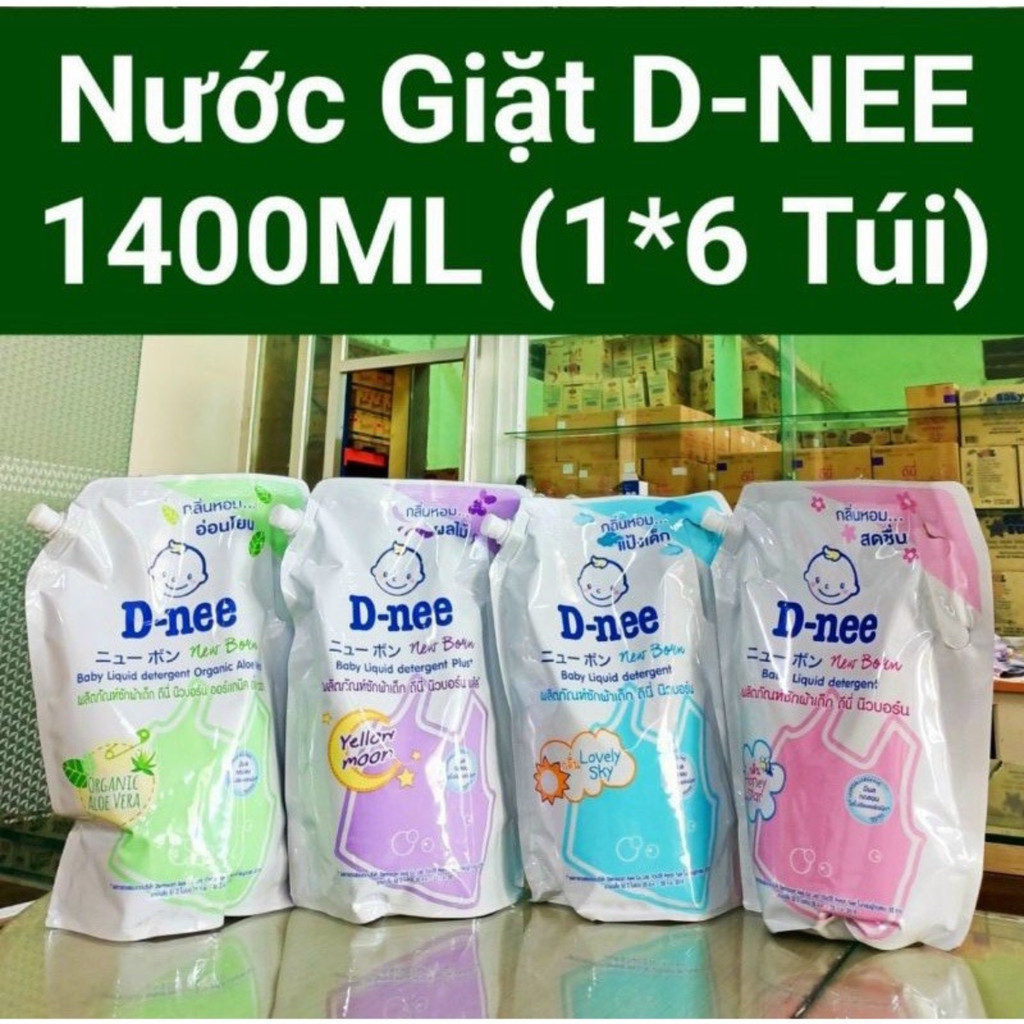 Nước Giặt Dnee Organic Túi 1400mL Thái Lan Nước Giặt Xả An Toàn Cho Cả ...