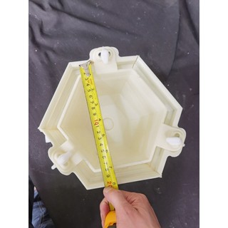 Khuôn Đổ Chậu Lục Giác Rộng 20cm Cao 16cm Chất Liệu Nhựa Abs Siêu Bền