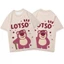 Áo thun cosplay GN Toy Story Disney Lotso vải 3D tay ngắn, phù hợp mùa hè
