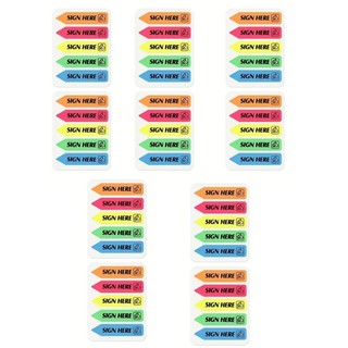 DE Sign Here Tabs Sign Date Sticker Flag Dễ dàng đăng cho trường học văn phòng