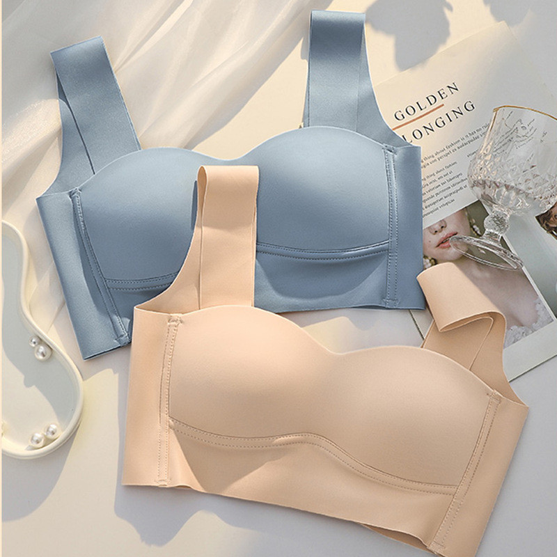 Áo vest nữ mỏng không dây ngực nhỏ tập hợp để đóng cặp ngực áo ngực chống chảy xệ