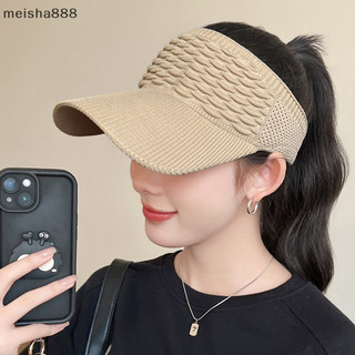 Meisha888 Mùa Hè Chống Tia UV Mũ Chống Nắng Nữ Rỗng Mũ Du Lịch Đi Biển Thể Thao Ngoài Trời Tấm Che Dệt Kim Mũ Bóng Chày