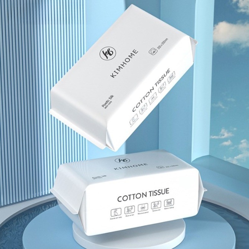 Khăn Bông Nguyên Chất Dày Dùng Một Lần Khăn Mặt Họa Tiết Ngọc Trai Tẩy Trang Mềm Mại Khăn Bông Làm Sạch Khăn Mặt
