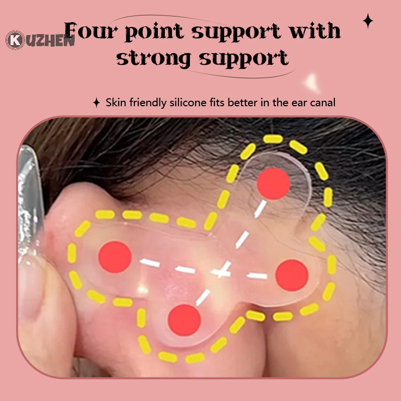 Kuzhen Hình Bướm Yêu Tinh Tai Dán Corrector Chỉnh Sửa Miếng Dán Silicon Miếng Dán Băng Mỹ Phẩm Tai Primer HOT