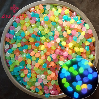 < zhuliye789 > 50 Viên Đá Dạ Quang Ngoài Trời Phát Sáng Trong Khu Vườn Tối Sỏi Trang Trí Cá