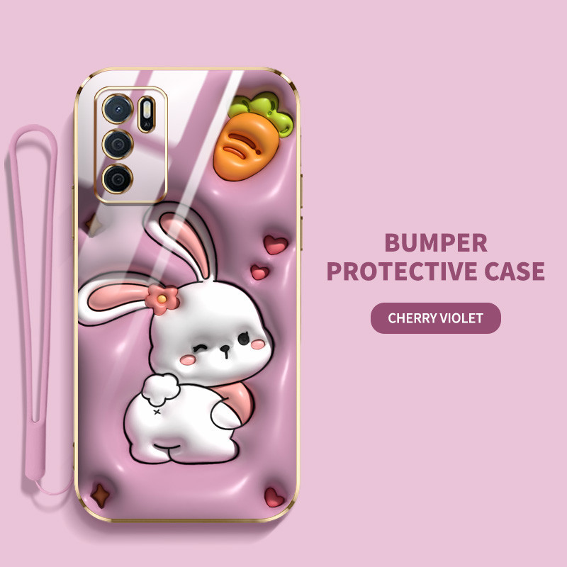 Ốp điện thoại họa tiết động vật dễ thương YBD cho OPPO Reno 12 Pro Reno 12F Realme C65 4G A3 Pro (Ấn Độ) Chất liệu TPU siêu mỏng mạ điện