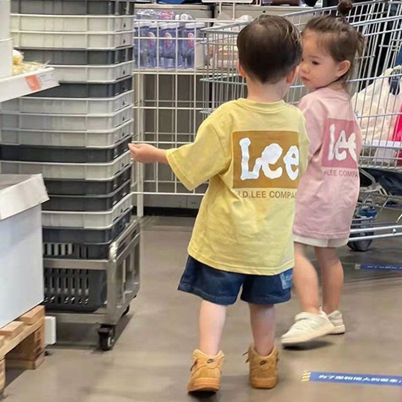 Mùa Hè Họ Mặc Cha Mẹ-Con Mặc Ngắn Tay Top Phong Cách Mới Áo Thun Gia Đình Ba Mảnh Mặc 100-XXL Size AJ9L