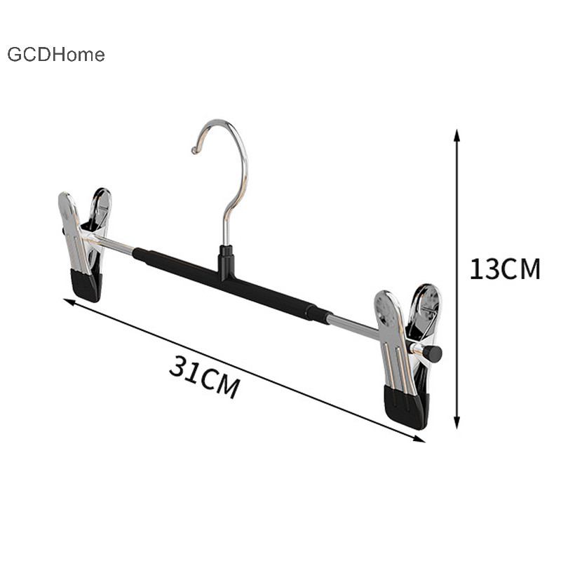 Gcdhome Móc Treo Kim Loại Chống Gió Cho Quần Áo Nhà Quần Áo Quần Áo Chống Trơn Trượt Sấy Móc Treo Với Kẹp Có Thể Điều Chỉnh Tủ Quần Áo Sắp Xếp Lưu Trữ HOT