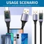 Công nghệ sạc cao cấp BTM Cáp sạc USB A sang Type C có màn hình LED 66W 6A để truyền nguồn hiệu quả