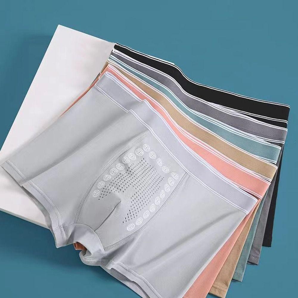 Quần lót nam trị liệu BORAGETE, Quần lót nam trị liệu bằng năng lượng thoáng khí đàn hồi, Quần lót nam bằng sợi Polyester lâu trôi chất lượng cao