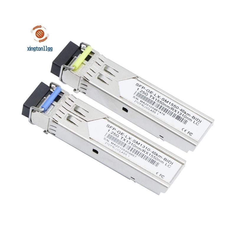 1 Cặp Mô Đun SFP Sợi Gigabit 1.25G Chế Độ Đơn 40km LC 1310nm / 1550nm ...