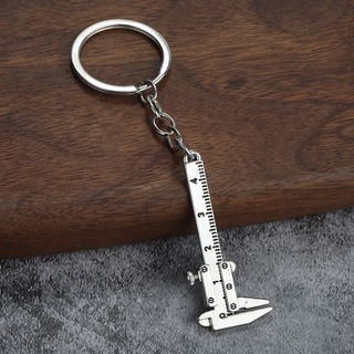 Mini Vernier Caliper Trang Sức Mặt Dây Chuyền Nhỏ Dụng Cụ Đo Nhà Di Động Móc Khóa Phụ Kiện Thời Trang