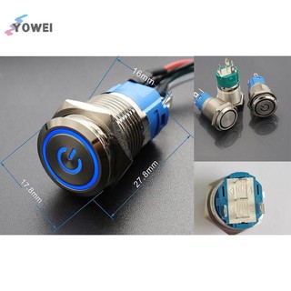 YOWEI PC Host Start Power SW Nút Thiết lập lại máy tính Nút SW với cáp VN
