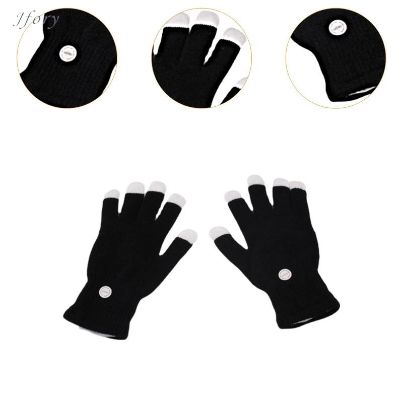 Găng tay LED Đèn đầu ngón tay đầy màu sắc Găng tay sáng cho trò chơi Halloween