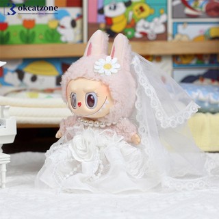 Okcatzone (Chỉ Quần Áo) Cho 17cm Labububu Quần Áo Búp Bê Thời Trang Quần Áo Búp Bê Màu Sắc Phù Hợp Với Búp Bê Phụ Kiện Trang Trí Dễ Thương Vải Nhỏ P2V3