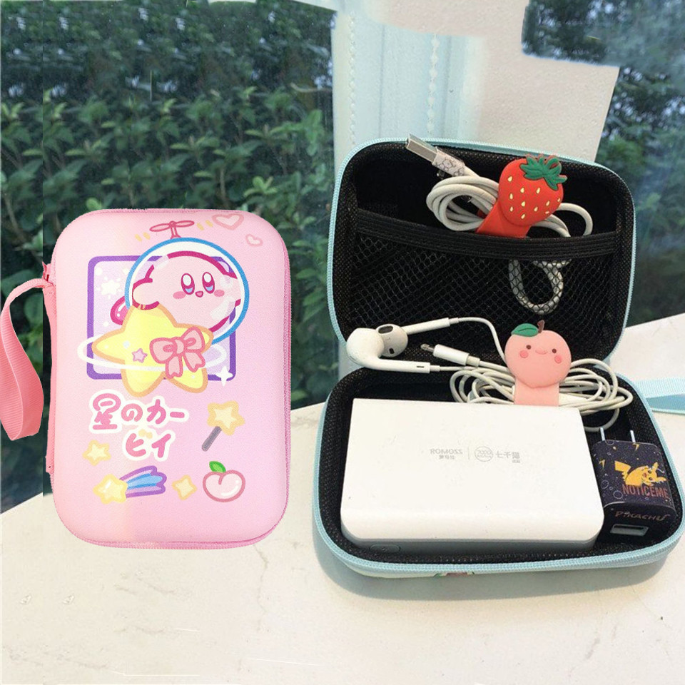 Dễ Thương Doremon Kỹ Thuật Số Túi Bảo Quản Cáp USB Túi Bảo Quản Du Lịch Dụng Cụ Điện Tử Túi Bảo Quản Mini Vỏ Bảo Vệ