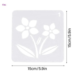 20 Chiếc DIY Plant Vẽ Nhanh Stencil Chất Liệu PET Có Thể Tái Sử Dụng Sơn Nghệ Thuật Stencil