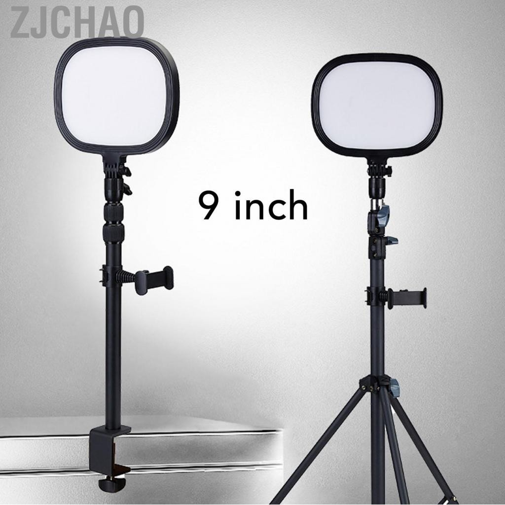 Zjchao Ánh sáng bảng điều khiển LED 9in 3000 đến 6500K Video máy ảnh chạy bằng máy bay di động để ghi lại nhiếp ảnh