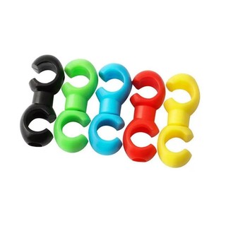 Com * 10 Chiếc Xe Đạp Cáp Phanh Kẹp Nhôm Độ Bền Xe Đạp Ống Dầu Kẹp Cố Định