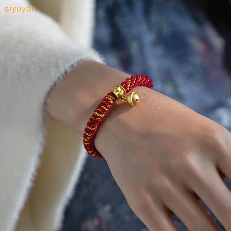 Siyuyan Vòng Tay Tây Tạng Dệt Tay Nhiều Màu Sắc, Dây Quyến Rũ May Mắn, Có Chuông, Lắc Tay Nữ VN