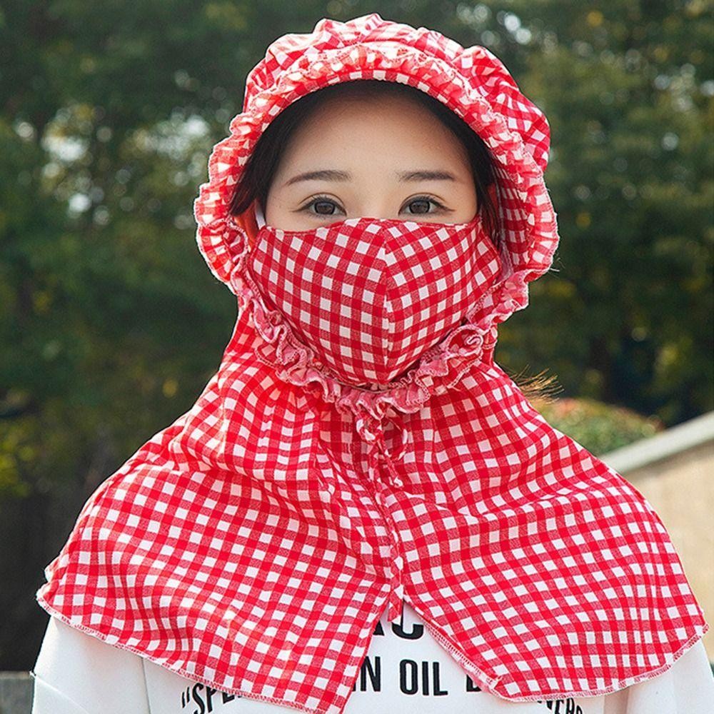 [Demo3] Mũ hái trà, Mũ chống nắng thoáng khí hoa, Mũ che nắng vành rộng chống tia cực tím ngoài trời cho nữ