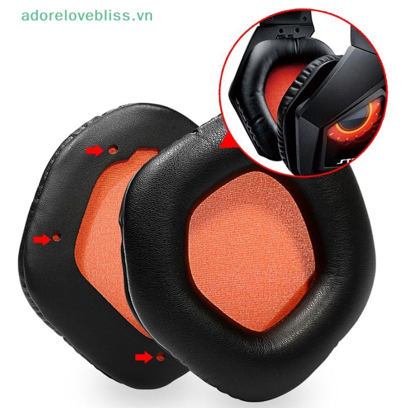 THÊM 1 Cặp Thay Thế Potein Da Memory Foam Đệm Tai Nghe Earprads Cho Rog Strix 7.1 2.0 PRO DSP Tai Nghe Không Dây BSS