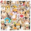 Hộp 50 Sticker Hình CHÓ CORGI Decal Phản Quang 7 Màu Halogram Chống Nước - Gì Cũng IN | MS: 00052