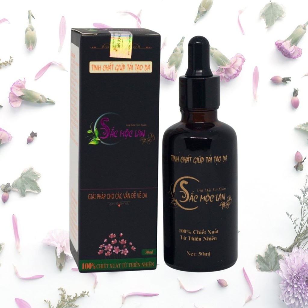Tinh chất giảm mụn, hạn chế nám, thâm và tàn nhang, tái tạo da Sắc Mộc Lan 50ml