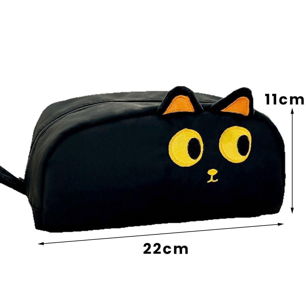 Bút Chì HIGHVIEWLS, Túi Đựng Bút Di Động Dung Tích Lớn, Phim Hoạt Hình Capybara / Mèo Đen / Mèo Xiêm Hộp Bút Chì Quà Tặng Học Sinh