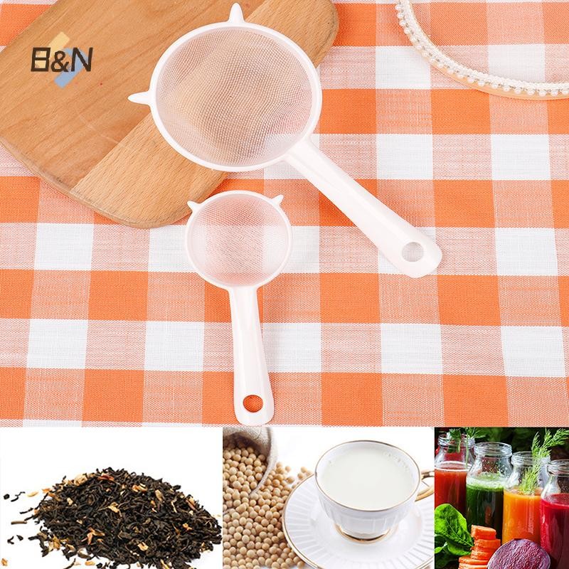 Nhà bếp B & N Màn hình nhựa cầm tay Lưới lọc lá trà Máy lọc bột rây.